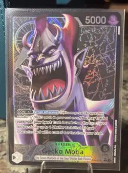 One Piece Card Game Gecko Moria Alternate Art OP06-080 Leader Rare NM English - Image 1