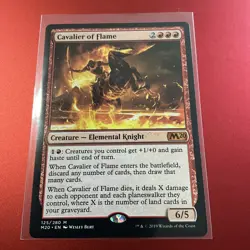 Cavalier of Flame Core Set 2020 / M20 NM Red Mythic Rare MAGIC MTG CARD - Image 1