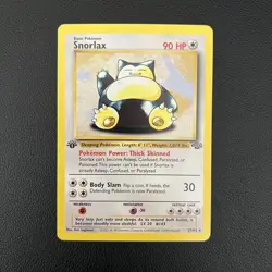 Pokemon TCG Snorlax Jungle #27/64 First Edition Card - NM - Image 1