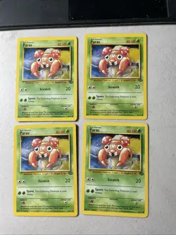 4x Paras 59/64 - Jungle Set Common - Pokemon TCG Trading Card Game - Image 1