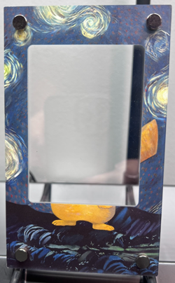 Pikachu Van Gogh Extended Custom Pokemon Card Display Case (Card not Included) - Image 1
