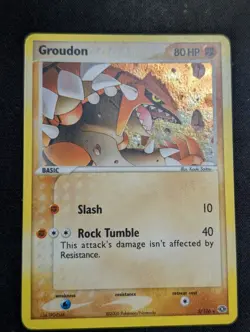 Groudon 5/106 EX Emerald Pokemon Card Holo Foil Rare MP/HP - Image 1