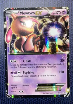 Pokemon TCG Mewtwo EX BW45 Holo Promo Card Black and White - Image 1