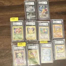 Pokemon CGC Graded Lot of 10 Slab Cards - Image 1