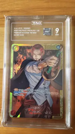 Shanks ONE PIECE Card Game SEC OP01-120 PRB-01 Tcg Ccg Japanese - Image 1