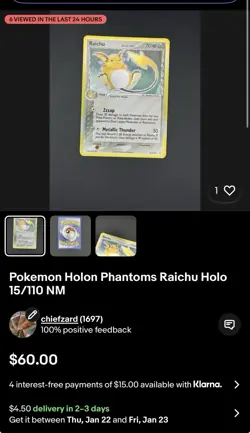 Kingdra And Raichu Both Card For Specific Buyer - Image 1