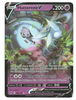 Hatterene V #065 Crown Zenith Ultra Rare Full Art Pokemon Card English - Image 3
