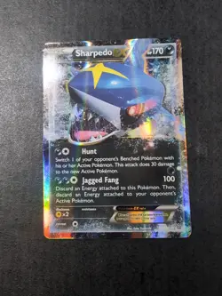 Sharpedo EX 91/160 Primal Clash Ultra Rare Holo Pokemon Card LP - Image 1