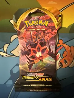 Pokemon TCG Sword & Shield Darkness Ablaze Sleeved Booster Pack - 10 Cards | NEW 820650807121 - Image 1