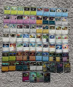 2024 70+ Card Terastal Festival EX Pokemon Lot Master Ball Poke Ball Reverse - Image 1