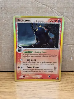 Heracross 3/101 EX Dragon Frontiers Delta Species Reverse Holo Rare Pokemon Card - Image 1