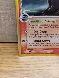 Heracross 3/101 EX Dragon Frontiers Delta Species Reverse Holo Rare Pokemon Card - Image 5