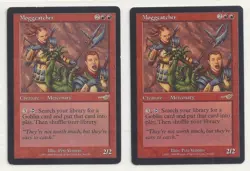 MTG NEMESIS: 2x MP & HP Moggcatcher Magic the Gathering Card Tutor Goblin ETB - Image 1