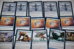 15x Mirrodin blue playsets override inertia bubble bird magic cards MP - Image 1