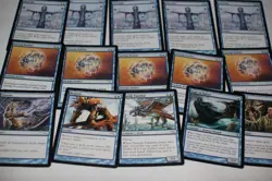 15x Mirrodin blue playsets override inertia bubble bird magic cards MP - Image 2