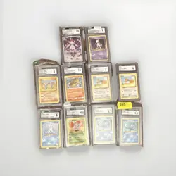 Pokemon CGC Graded Lot of 10 slab Cards - Image 1