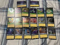 Disney Lorcana Lot 44 Cards- Cold Foils - NM - Image 1