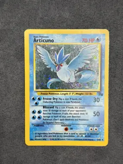 Pokemon TCG Articuno Fossil Holo Unlimited Rare Card 2/62 - Image 4