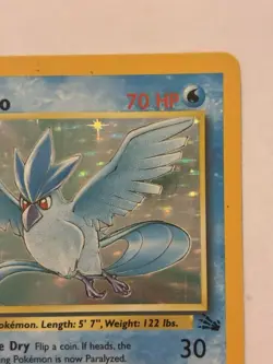 Pokemon TCG Articuno Holo Rare Card 2/63 Holo Moderately Played - Image 5