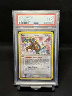 Pokemon 2006 Pop Series 4 Deoxys Holo Card #2/17 PSA 6 - Image 1