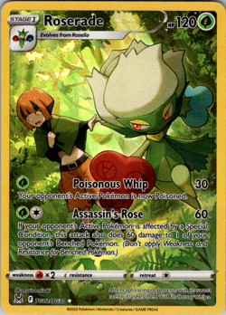 Roserade TG02/TG30 - Pokemon TCG Lost Origin Trainer Gallery Holo Rare Card NM - Image 1