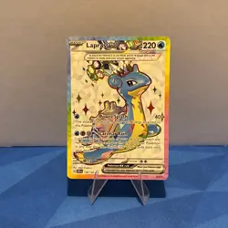Lapras EX 158/142 Stellar Crown Ultra Rare Full Art Holo Pokemon TCG Card - Image 1