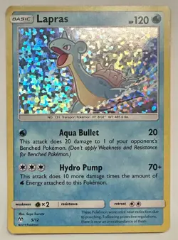 Lapras 5/12 Cosmos Holo Pokemon Card Water Theme Deck Promo Style NM - Image 1