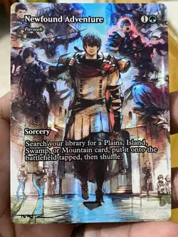 Farseek Newfound Adventure MTG Final Fantasy Hand Painted Full Altered Art Tentz - Image 2