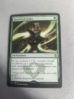1x Hardened Scales Moderate Play MTG Magic - Kid Icarus - - Image 1