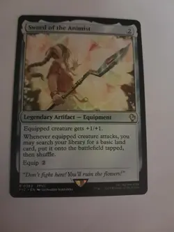 Sword of the Animist NM FINAL FANTASY VII FFVII Magic the Gathering MTG - Image 1