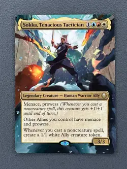Sokka Tenacious Tactician MTG Avatar The Last Airbender Hand Painted Altered Art - Image 1