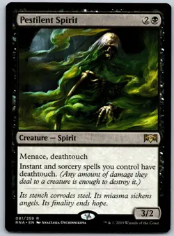 Pestilent Spirit R Ravnica Allegiance 81 NM - Image 1