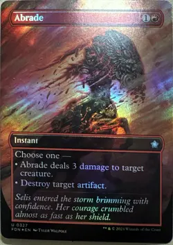 Abrade (Borderless) Holo U Foundations 327 NM - Image 1