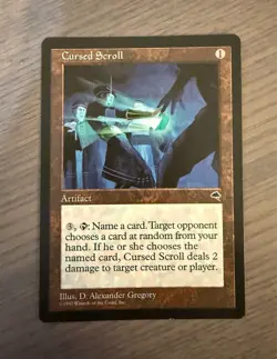 Cursed Scroll MTG Tempest - Image 1