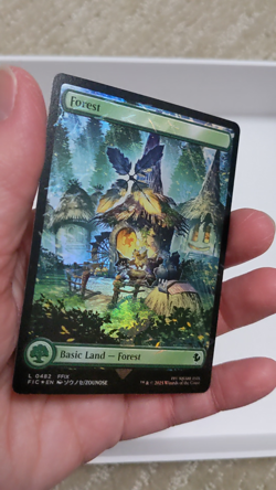 Chocobo Track Forest! (0482) Final Fantasy FIC, Magic MtG, Full Art Foil - NM! - Image 2