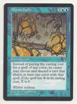 MTG STRONGHOLD: 1x NM/M Dream Halls Magic the Gathering Card Discard to Cast - Image 1
