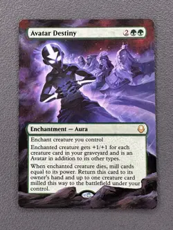 Avatar Destiny MTG Avatar: The Last Airbender Hand Painted Extended Altered Art - Image 1
