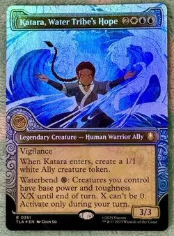 MTG Katara, Water Tribe's Hope (Showcase Foi) Avatar: The Last Airbender 351 NM - Image 1