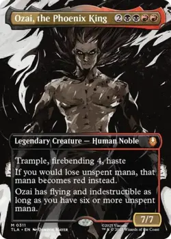 MTG English Ozai, the Phoenix King (0311) (Borderless) NM Foil - Image 1