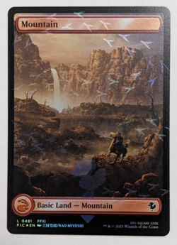 Chocobo Track Mountain! (0481) Final Fantasy FIC, Magic MtG, Full Art Foil - NM! - Image 1