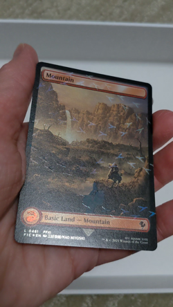 Chocobo Track Mountain! (0481) Final Fantasy FIC, Magic MtG, Full Art Foil - NM! - Image 2