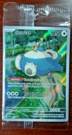 Pokemon TCG Snorlax 051 SV Scarlet & Violet 151 Promo Card Sealed - Image 1