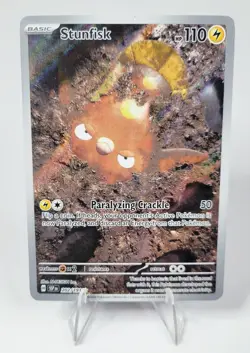 Pokemon TCG - Stunfisk #202/191 Surging Sparks - Illustration Rare Card NM - Image 1
