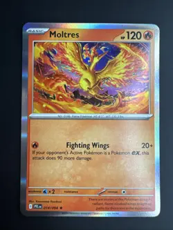 Moltres Phantasmal Flames Holo Rare 014/094 Near Mint Pokemon TCG NM - Image 1