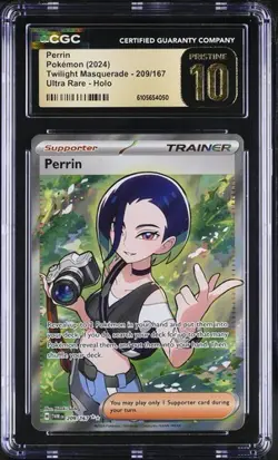 Pokemon Perrin (2024) Twilight Masquerade 209/167 CGC PRISTINE 10 - Image 1