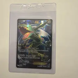 Pokemon Rayquaza EX Ultra Rare Full Art Holo Card Roaring Skies 104/108 LP - Image 1