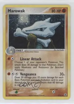 Marowak Holo Pokemon EX FireRed & LeafGreen #7 2004 - Image 1