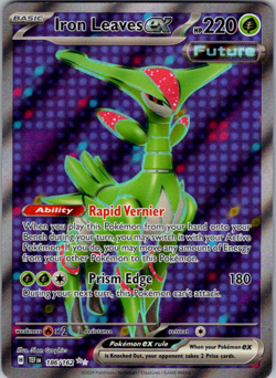 Iron Leaves ex - 186/162 - Pokemon Temporal Forces Full Art Card NM - Image 1