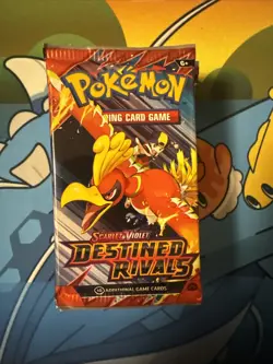 Pokemon Destined Rivals Booster Pack x10 Factory Sealed Quick Ship 10 Packs - Image 1