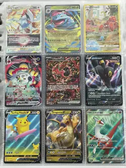 Pokemon Card Collection Binder Lot Holo Rare SIR Oricorio Pikachu Lugia - Image 1